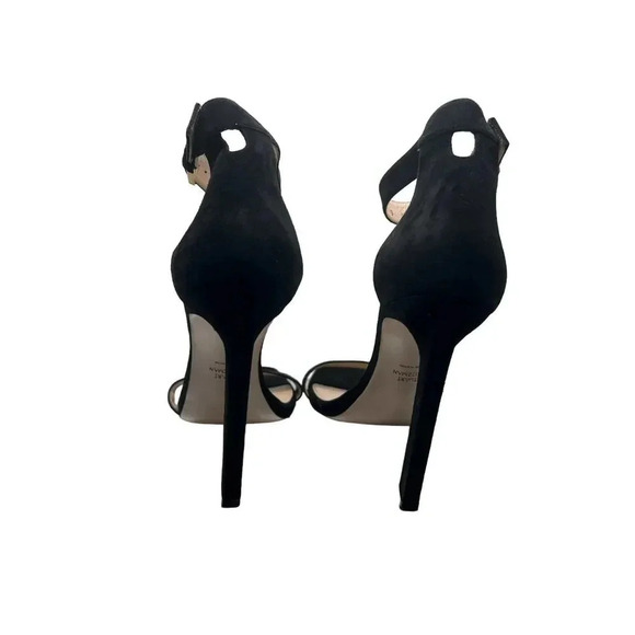 STUART WEITZMAN Black Suede Nudist Ankle Strap - Picture 9 of 12